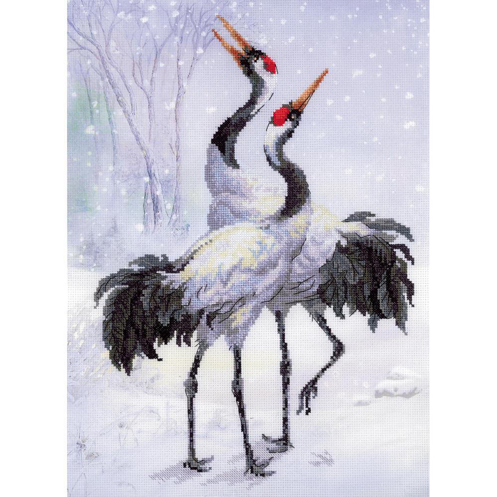 Cranes (14 Count) Stamped Cranes (14 Count) Stamped